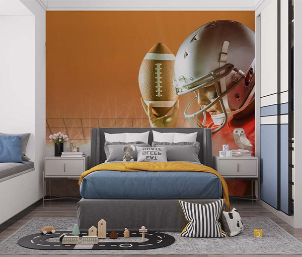 Papel adhesivo decorativo de fútbol americano