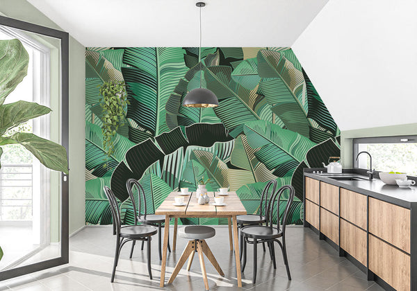 Papel pintado de serenidad tropical