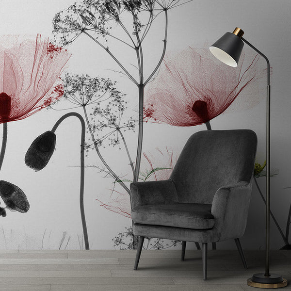 Ilustración de flores en acuarela