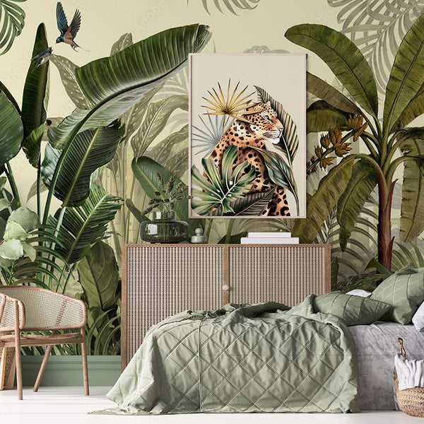 Vinilo decorativo de hojas de selva para embellecer tu hogar