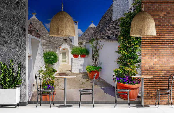 Barrio con encanto y casas trulli