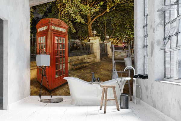 Cabina telefónica: Un rincón británico por la noche