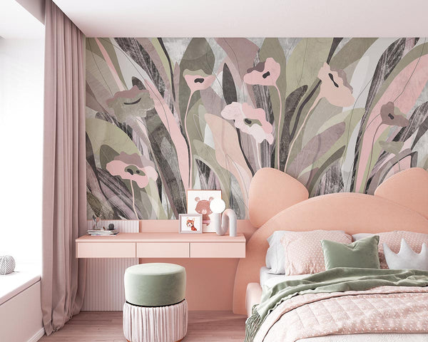 Elegancia floral en paleta de colores pastel
