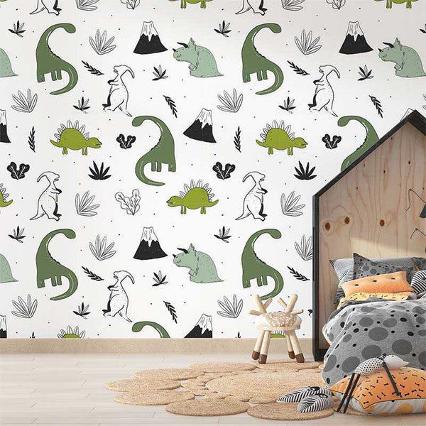 Dinosaurios y volcanes