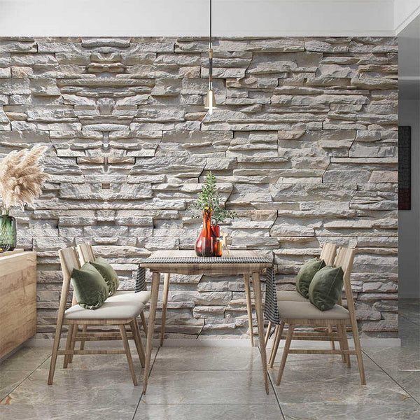 Vinilo decorativo para pared textura rustica